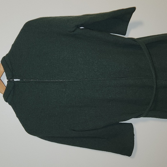 Vintage Forest Green Button-Up Midi Dress - Picture 4 of 9